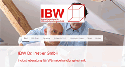Desktop Screenshot of ibw-irretier.de