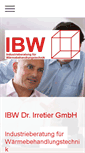 Mobile Screenshot of ibw-irretier.de