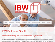 Tablet Screenshot of ibw-irretier.de